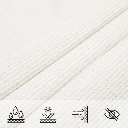 Sonnensegel 160 g/m² Weiß 4x4x4 m HDPE