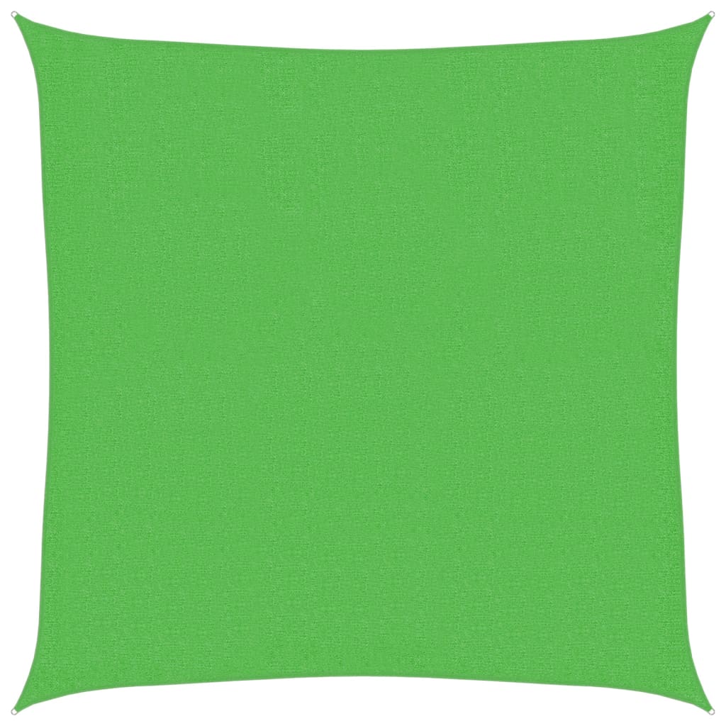 Sonnensegel 160 g/m² Hellgrün 3,6x3,6 m HDPE