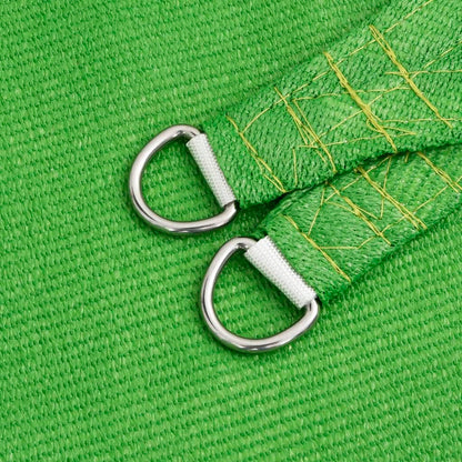 Sonnensegel 160 g/m² Hellgrün 3,5x3,5x4,9 m HDPE