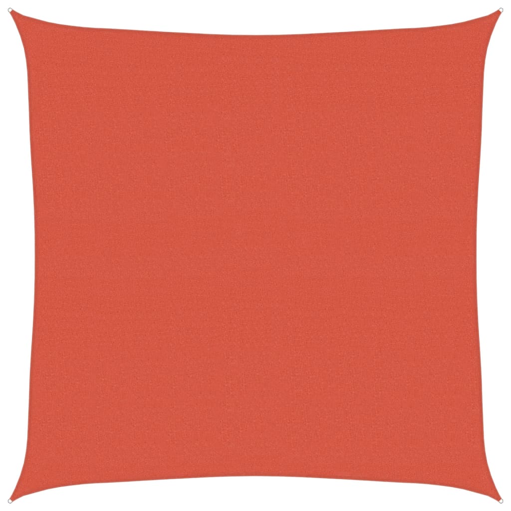 Sonnensegel 160 g/m² Terrakottarot 7x7 m HDPE