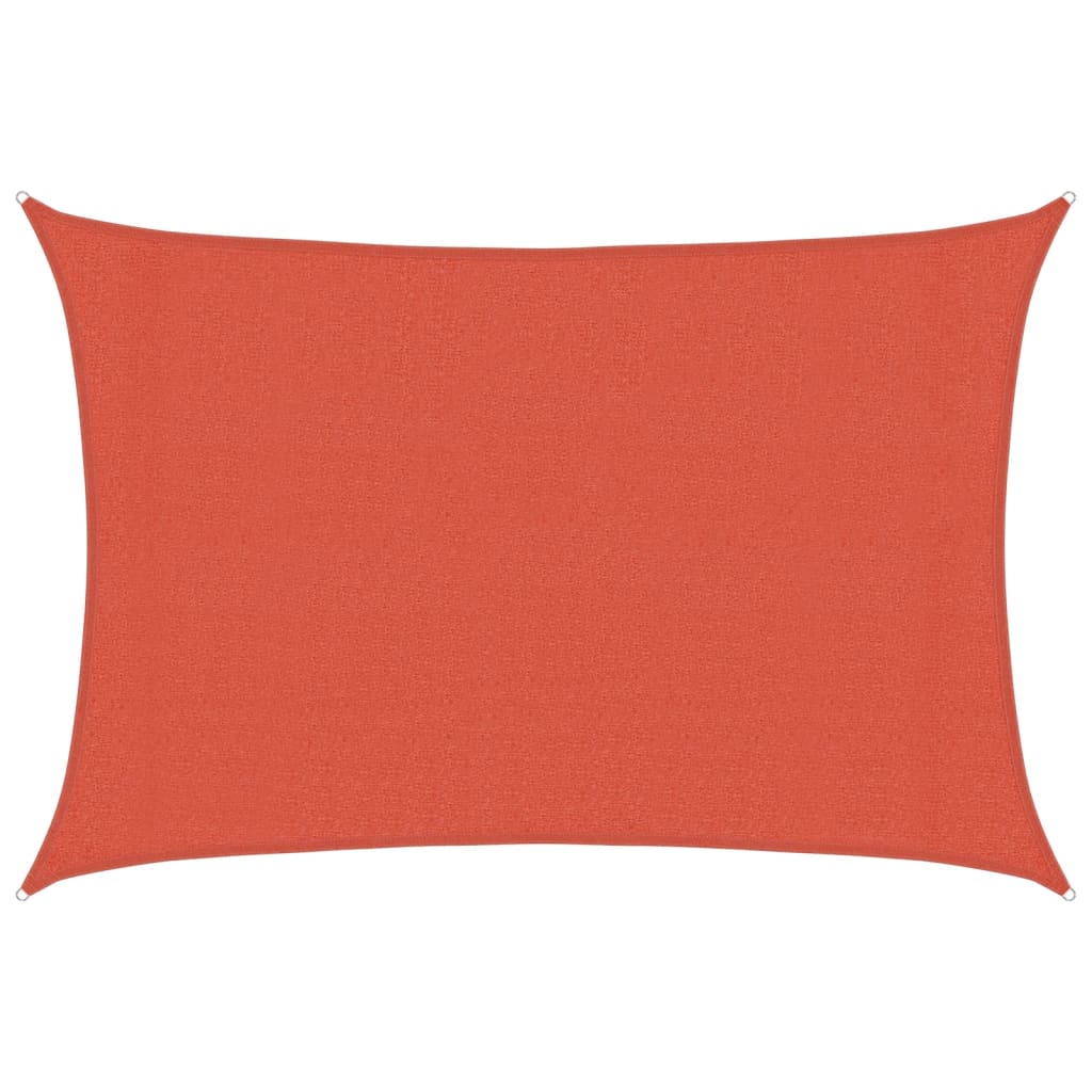 Sonnensegel 160 g/m² Terrakottarot 3x5 m HDPE
