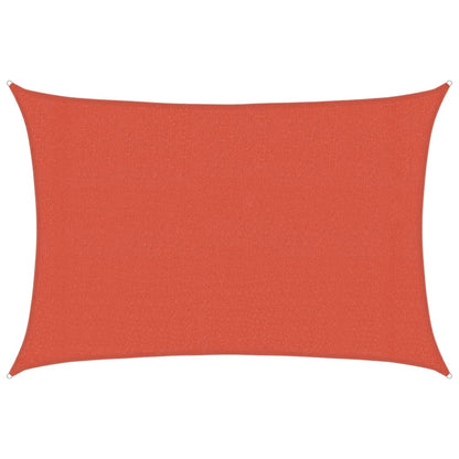 Sonnensegel 160 g/m² Terrakottarot 3x5 m HDPE