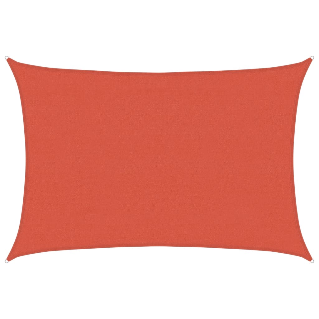 Sonnensegel 160 g/m² Terrakottarot 4x5 m HDPE