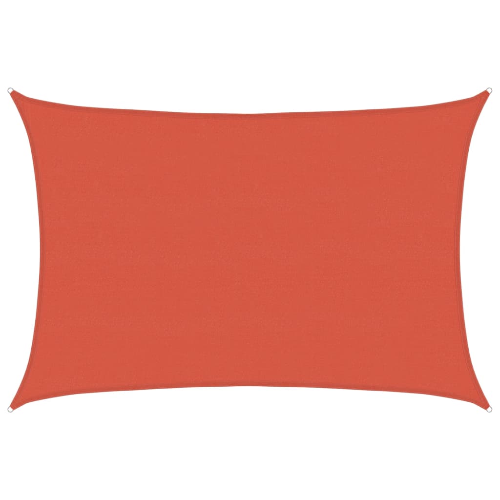 Sonnensegel 160 g/m² Terrakottarot 5x7 m HDPE