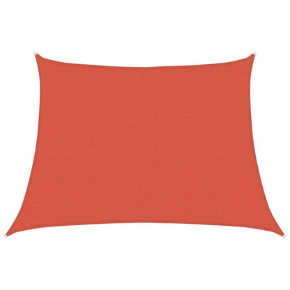 Sonnensegel 160 g/m² Trapezform Terrakottarot 4/5x3 m HDPE