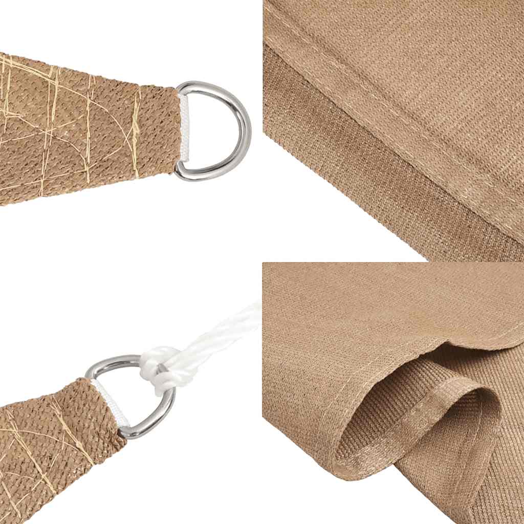 Sonnensegel 160 g/m² Taupe 3x4 m HDPE