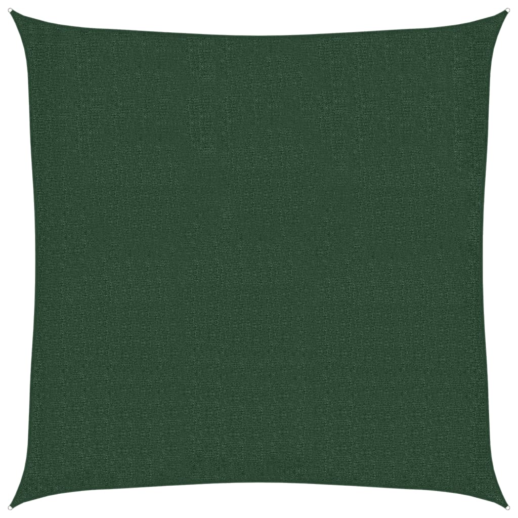 Sonnensegel 160 g/m² Dunkelgrün 3x3 m HDPE