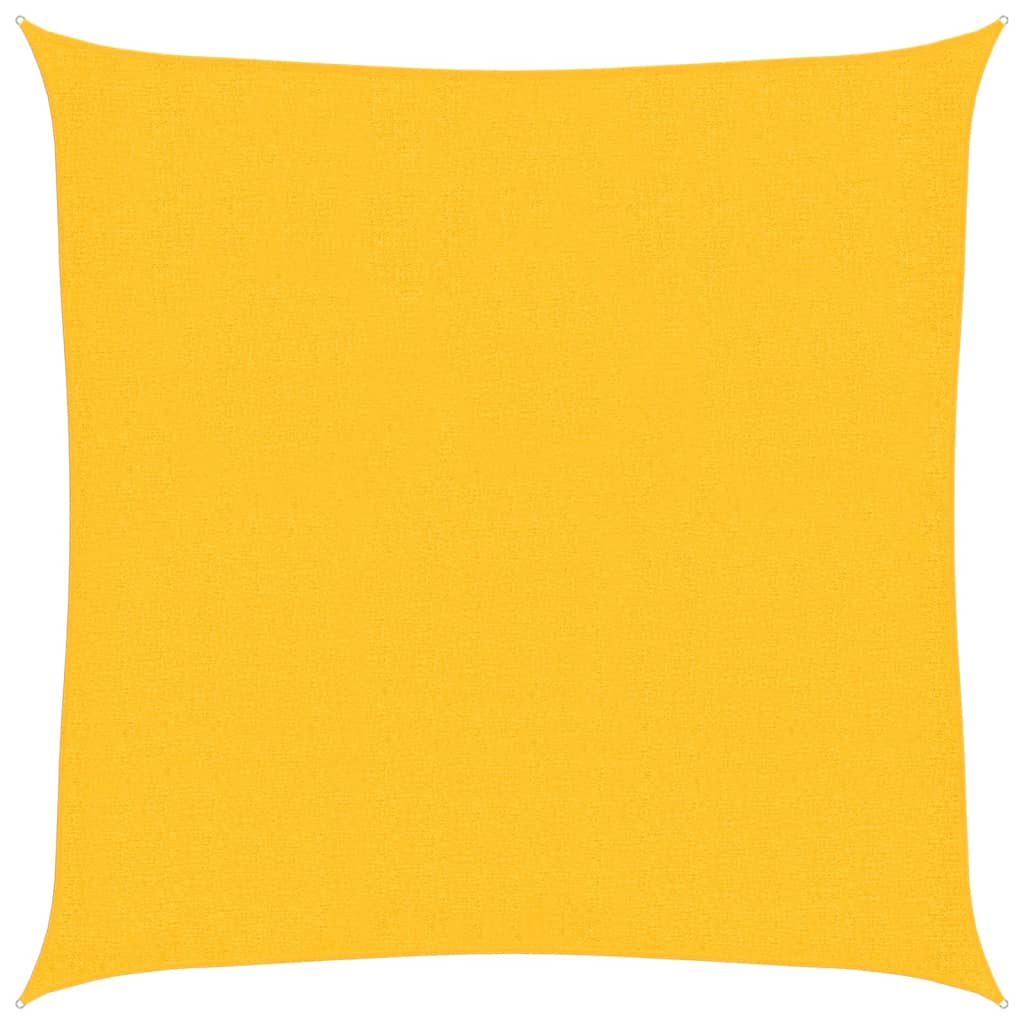 Sonnensegel 160 g/m² Gelb 2,5x2,5 m HDPE