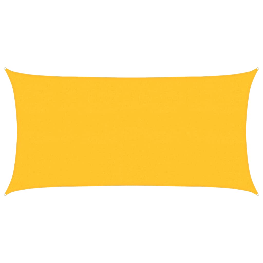 Sonnensegel 160 g/m² Gelb 2x4 m HDPE