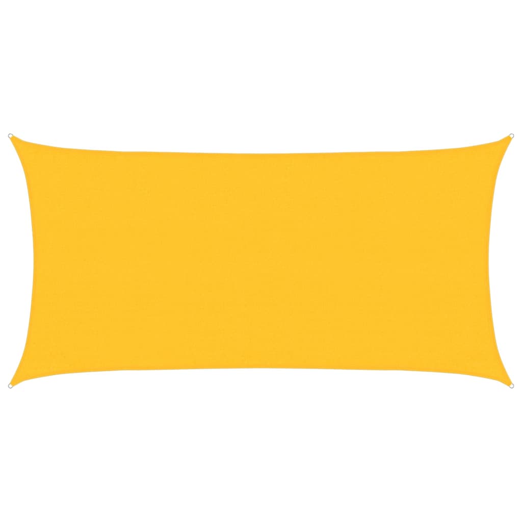 Sonnensegel 160 g/m² Gelb 3x6 m HDPE