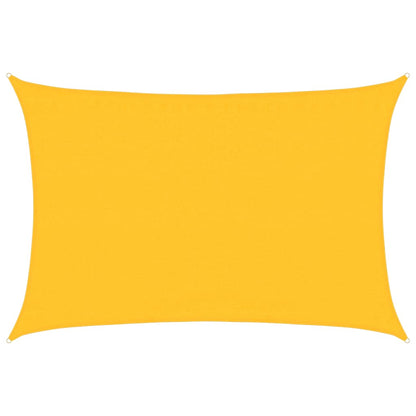 Sonnensegel 160 g/m² Rechteckig Gelb 3,5x4,5 m HDPE