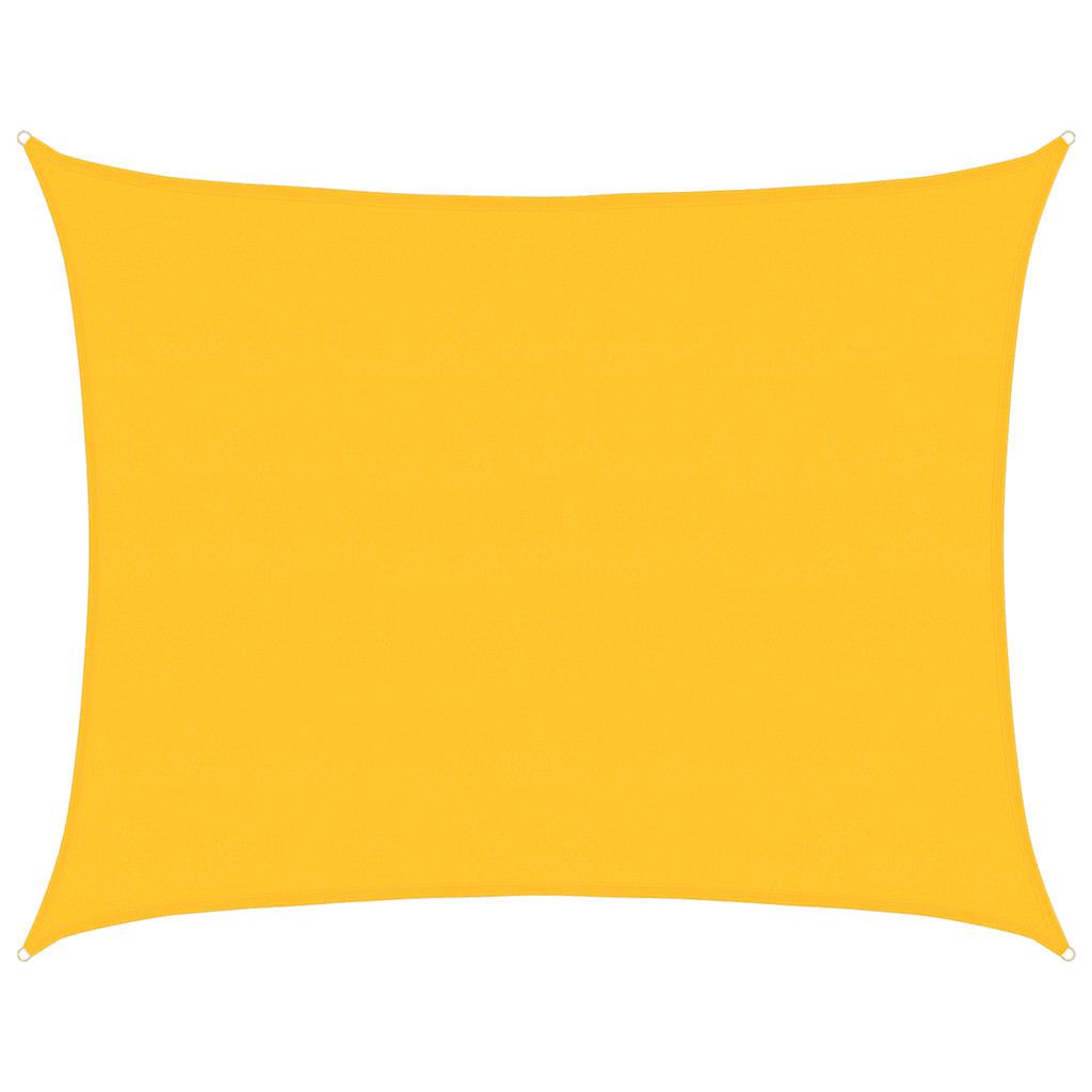 Sonnensegel 160 g/m² Rechteckig Gelb 6x7 m HDPE