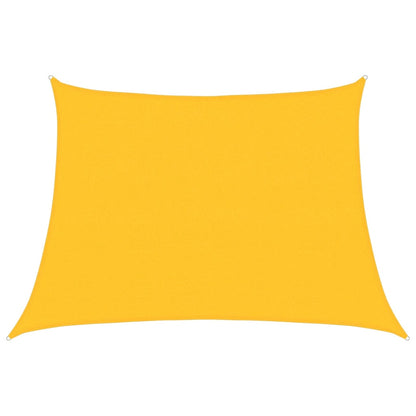 Sonnensegel 160 g/m² Trapezform Gelb 4/5x3 m HDPE
