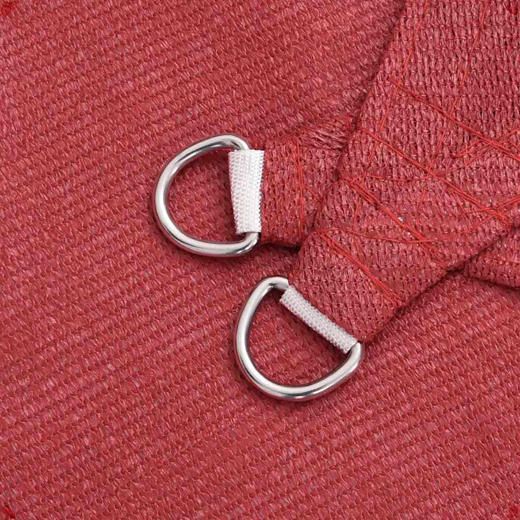 Sonnensegel 160 g/m² Rot 2,5x2,5 m HDPE