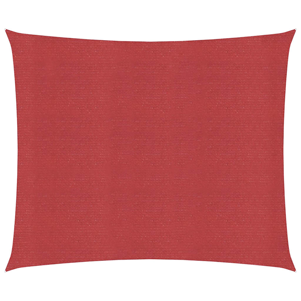 Sonnensegel 160 g/m² Rot 6x6 m HDPE