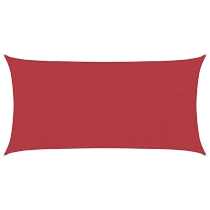 Sonnensegel 160 g/m² Rot 2x3,5 m HDPE