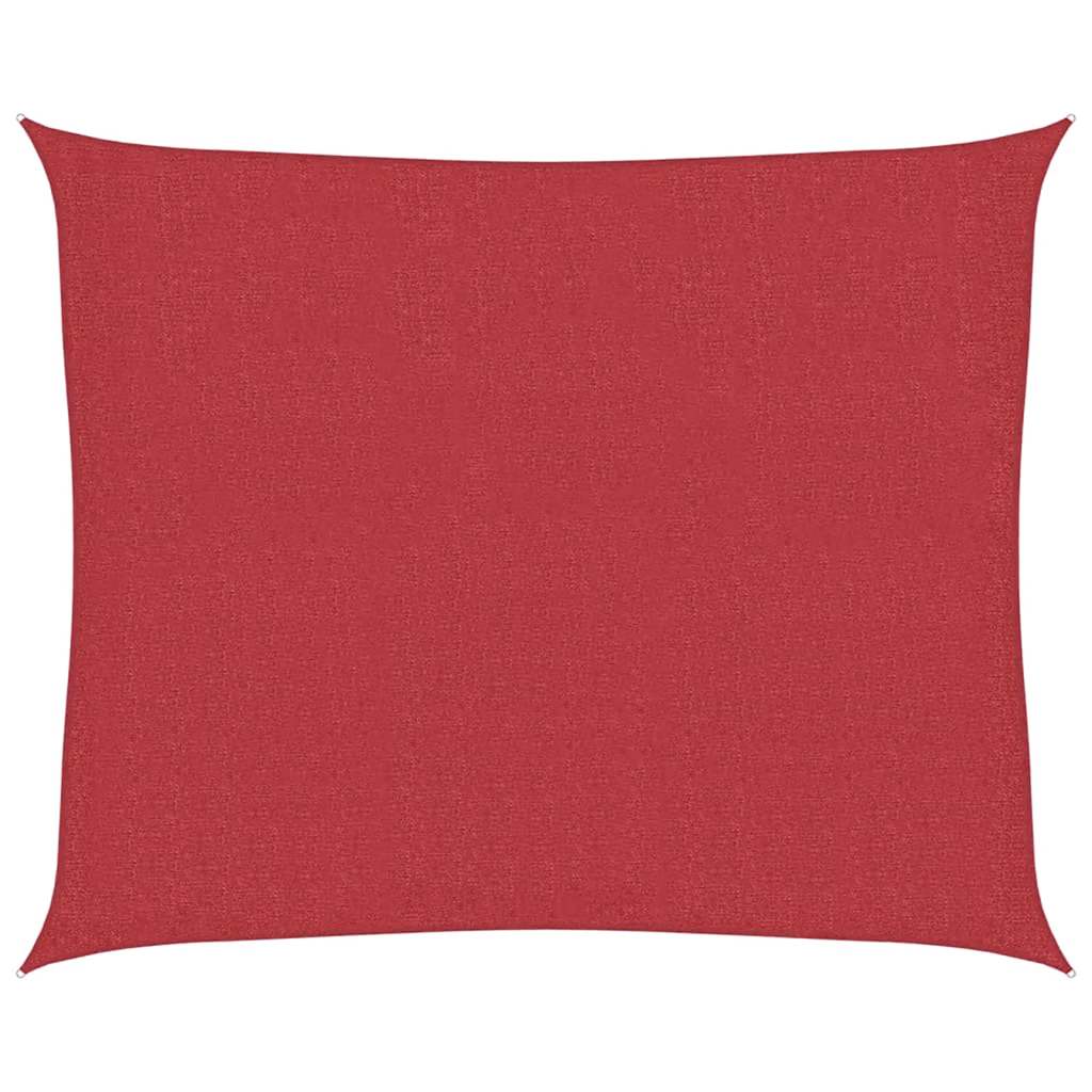 Sonnensegel 160 g/m² Rot 2,5x3 m HDPE