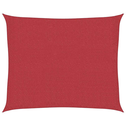 Sonnensegel 160 g/m² Rot 2,5x3 m HDPE