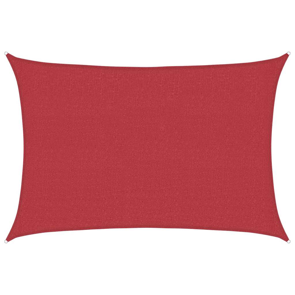 Sonnensegel 160 g/m² Rot 2,5x4 m HDPE