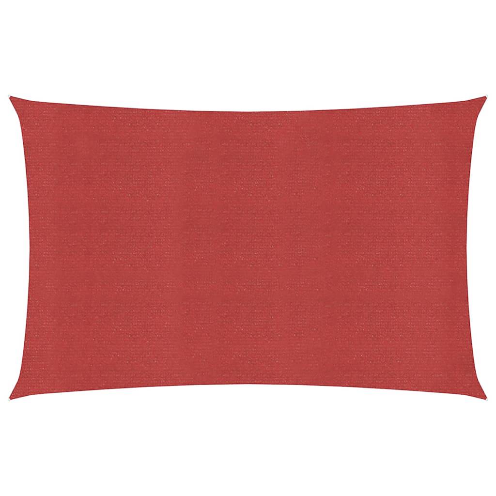 Sonnensegel 160 g/m² Rot 2,5x5 m HDPE