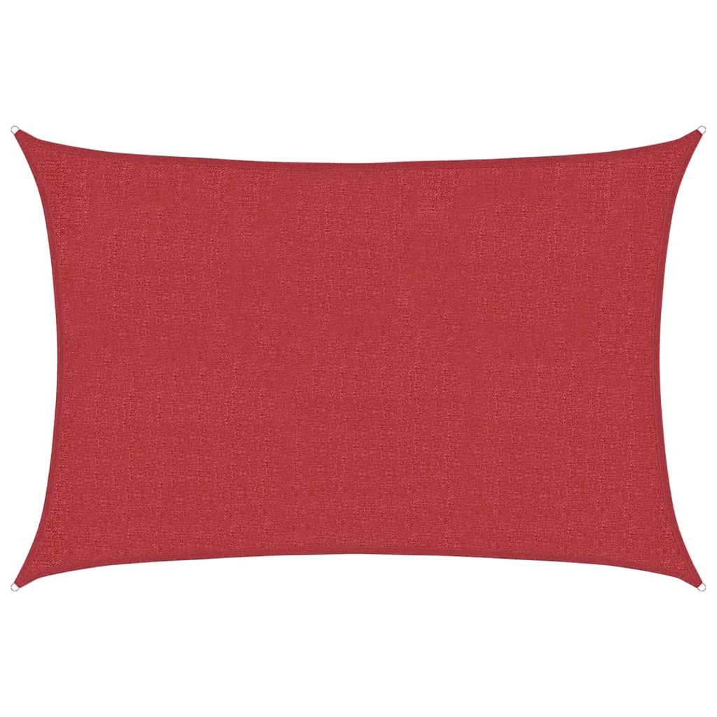 Sonnensegel 160 g/m² Rot 3x5 m HDPE