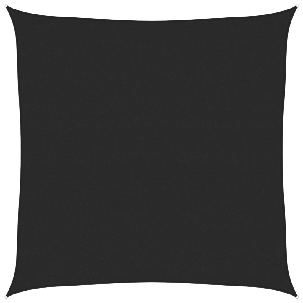Sonnensegel 160 g/m² Schwarz 4x4 m HDPE