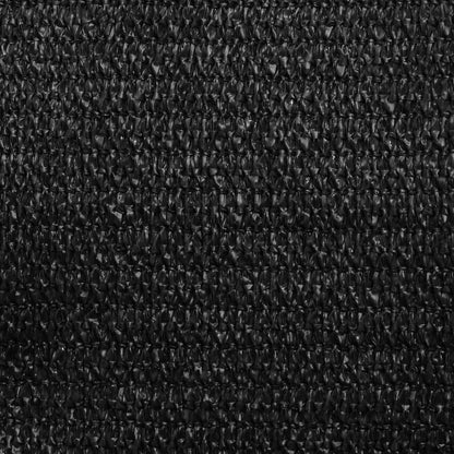 Sonnensegel 160 g/m² Schwarz 5x5 m HDPE