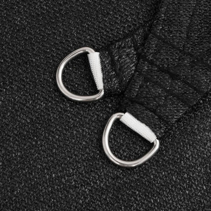 Sonnensegel 160 g/m² Schwarz 2x2,5 m HDPE