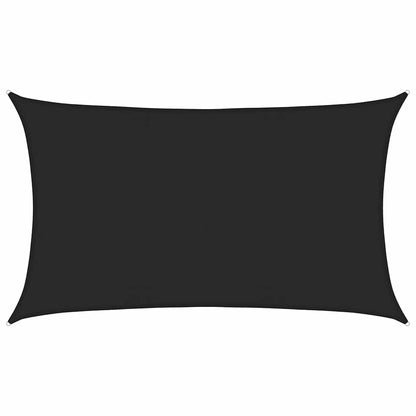 Sonnensegel 160 g/m² Schwarz 5x8 m HDPE