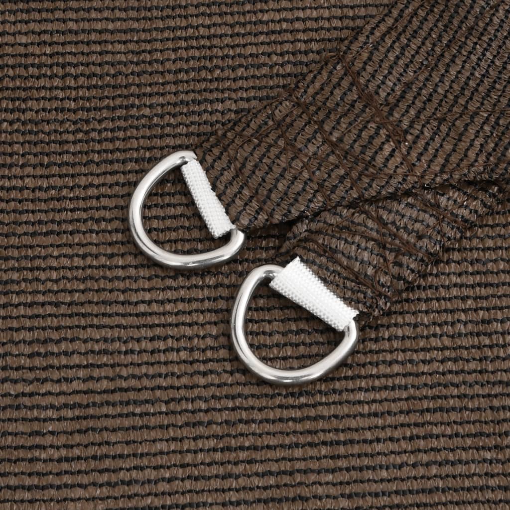 Sonnensegel 160 g/m² Braun 3x5 m HDPE