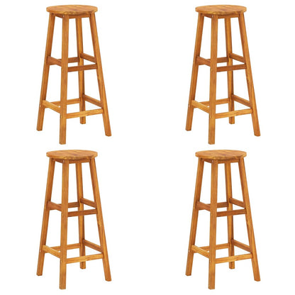Barhocker 4 Stk. Massivholz Akazie