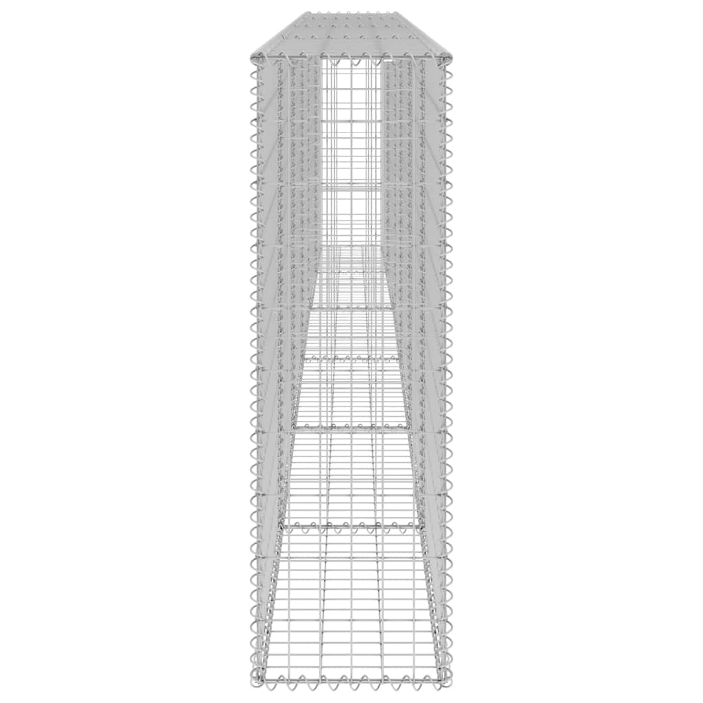 Gabionenwand mit Abdeckung Verzinkter Stahl 300x30x100 cm
