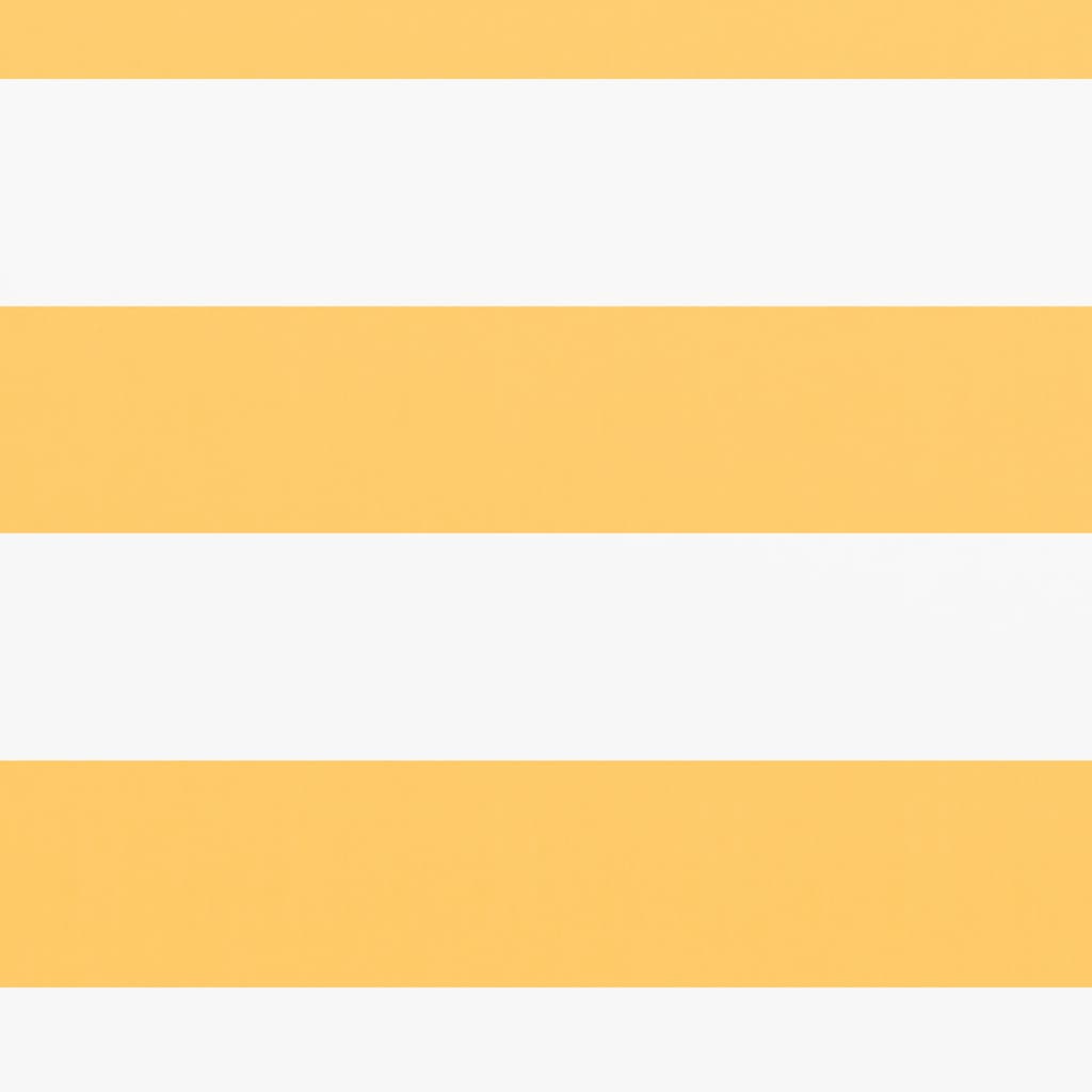 Balkon-Sichtschutz Weiß und Gelb 120x500 cm Oxford-Gewebe