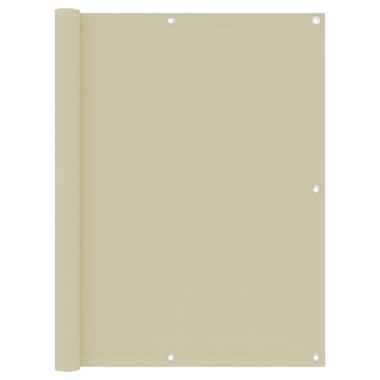 Balkon-Sichtschutz Creme 120x500 cm Oxford-Gewebe