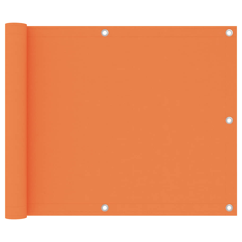 Balkon-Sichtschutz Orange 75x300 cm Oxford-Gewebe