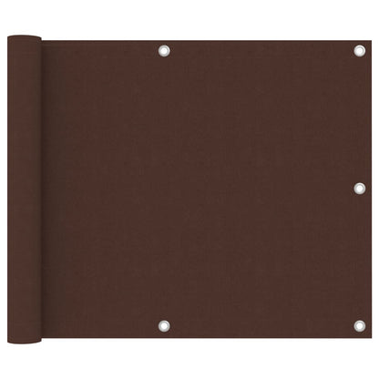 Balkon-Sichtschutz Braun 75x500 cm Oxford-Gewebe