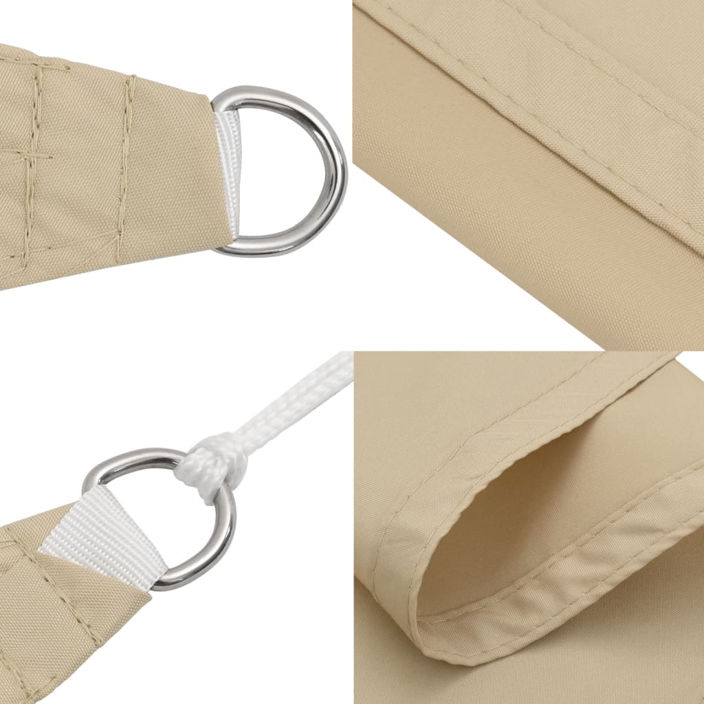 Sonnensegel Oxford-Gewebe Rechteckig 5x6 m Beige