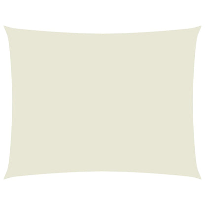 Sonnensegel Oxford-Gewebe Rechteckig 3,5x4,5 m Creme