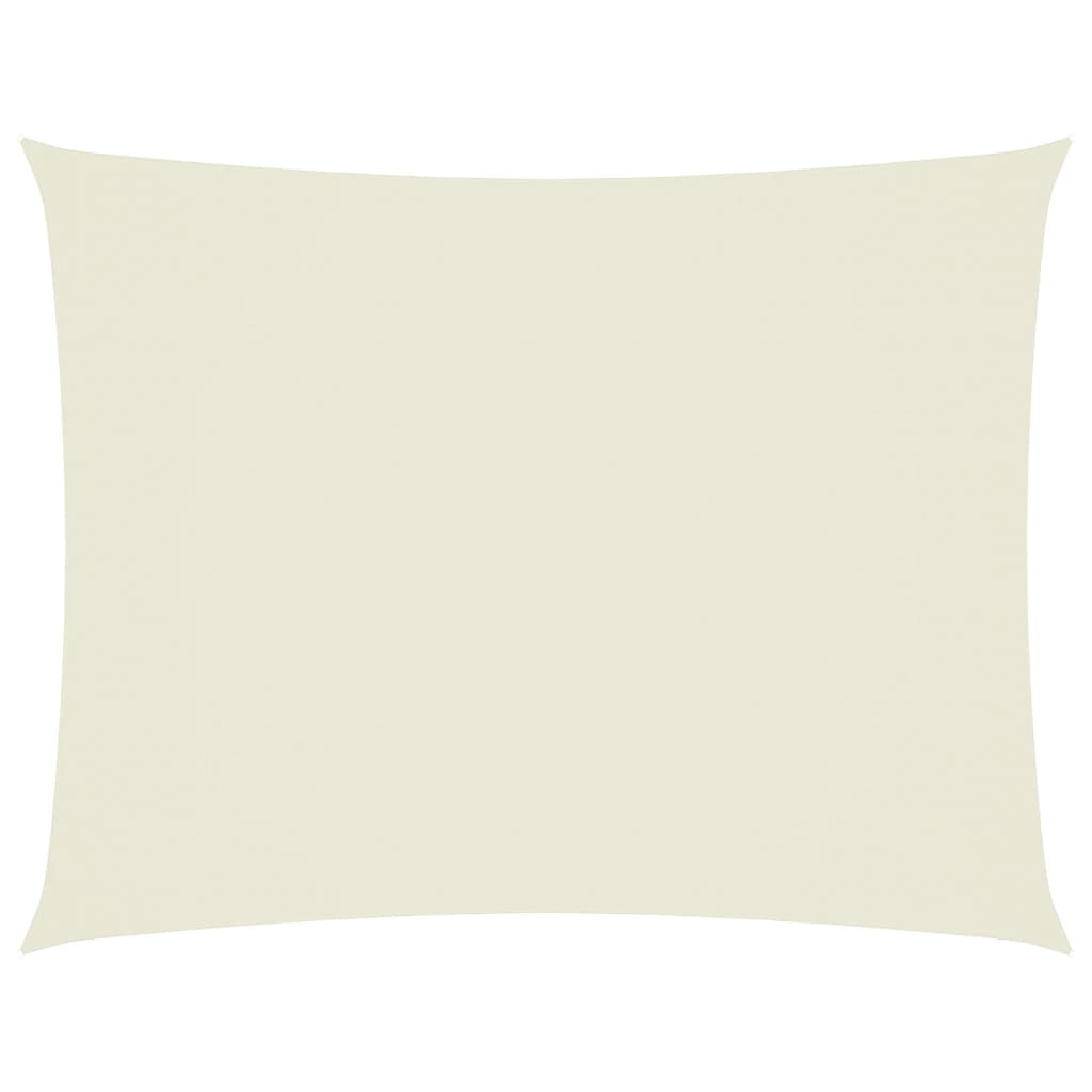 Sonnensegel Oxford-Gewebe Rechteckig 3,5x5 m Creme