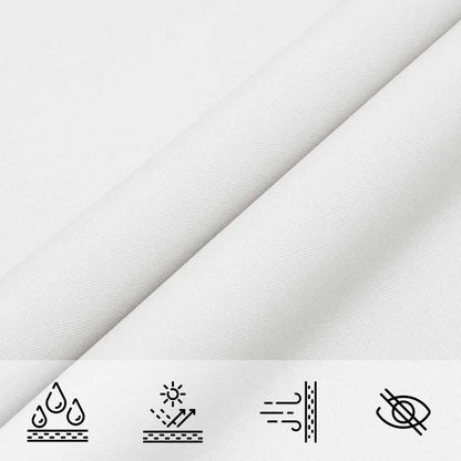 Sonnensegel Oxford-Gewebe Rechteckig 3x4,5 m Weiß