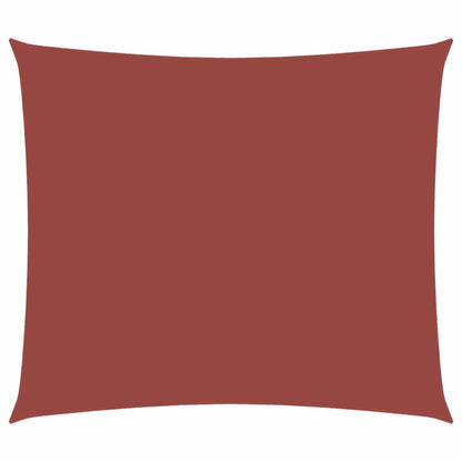 Sonnensegel Oxford-Gewebe Rechteckig 2,5x3 m Terrakotta-Rot