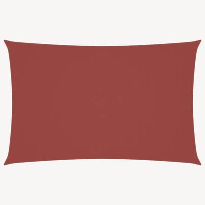 Sonnensegel Oxford-Gewebe Rechteckig 2,5x5 m Terrakotta-Rot