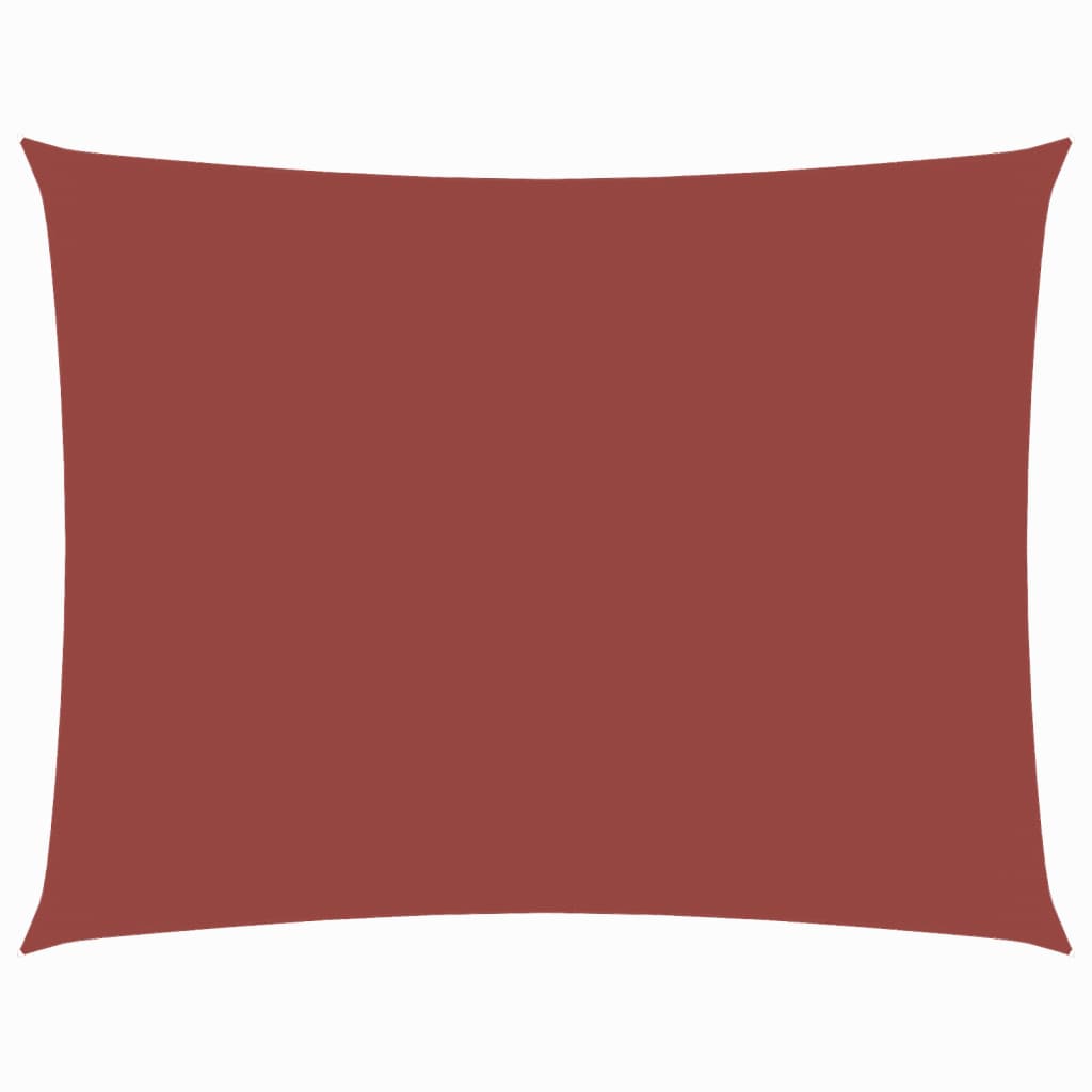 Sonnensegel Oxford-Gewebe Rechteckig 3,5x4,5 m Terrakotta-Rot