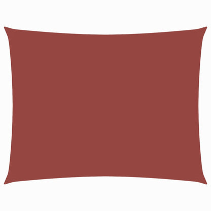 Sonnensegel Oxford-Gewebe Rechteckig 6x7 m Terracotta-Rot