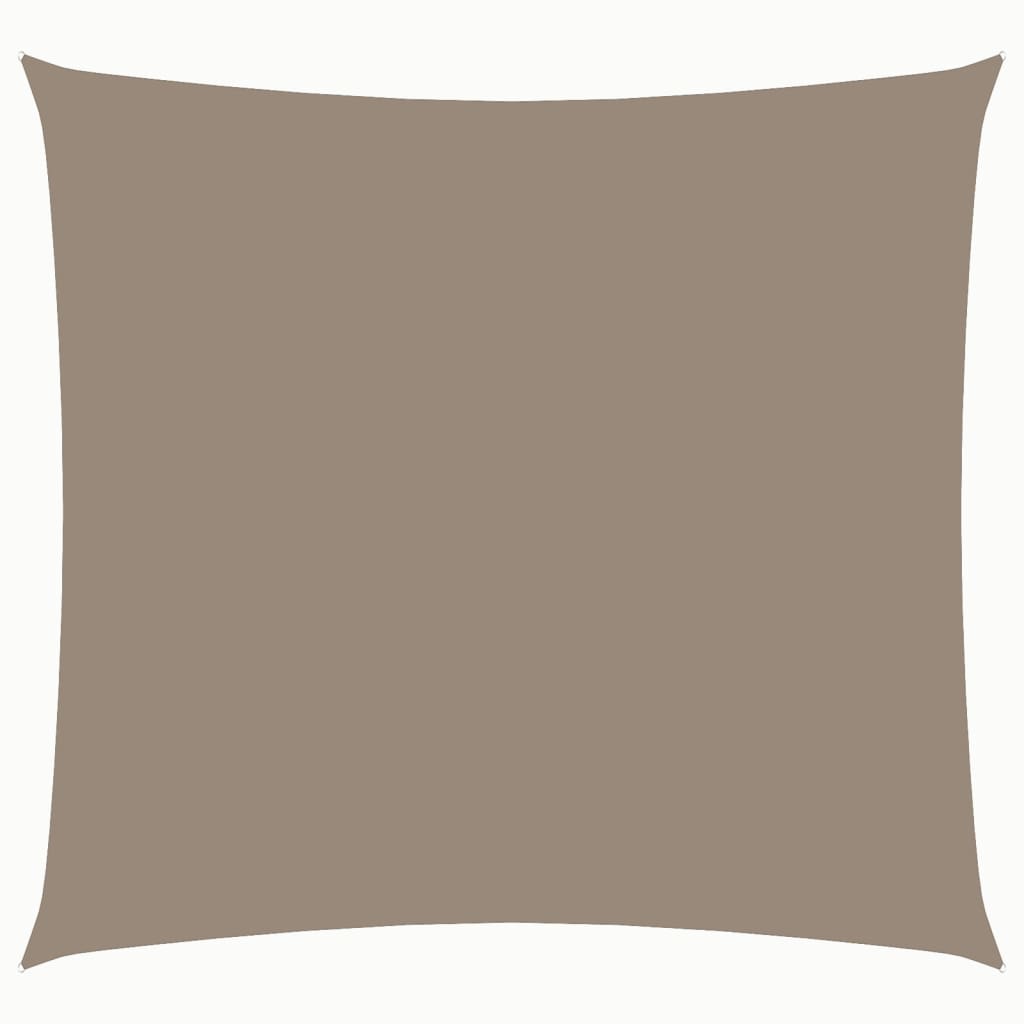 Sonnensegel Oxford-Gewebe Quadratisch 3,6x3,6 m Taupe