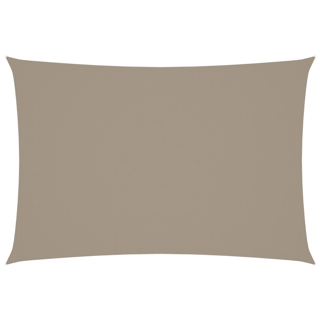 Sonnensegel Oxford-Gewebe Rechteckig 2,5x4,5 m Taupe
