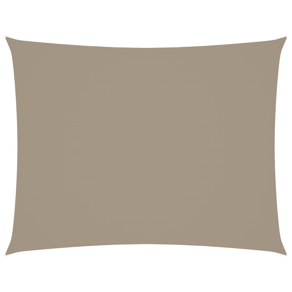 Sonnensegel Oxford-Gewebe Rechteckig 3x6 m Taupe