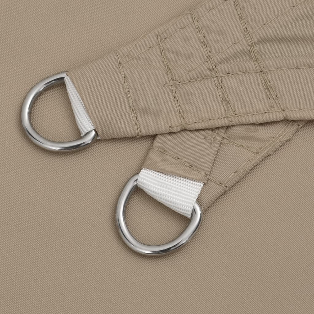 Sonnensegel Oxford-Gewebe Rechteckig 3,5x4,5 m Taupe