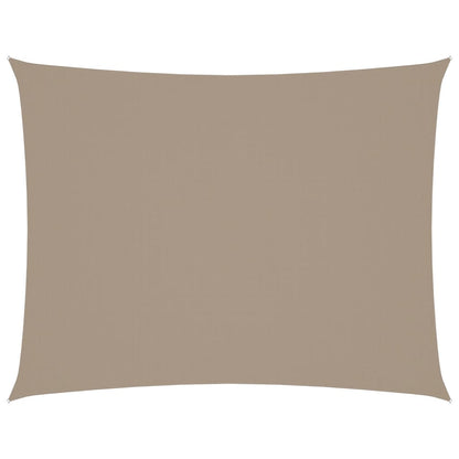 Sonnensegel Oxford-Gewebe Rechteckig 4x6 m Taupe