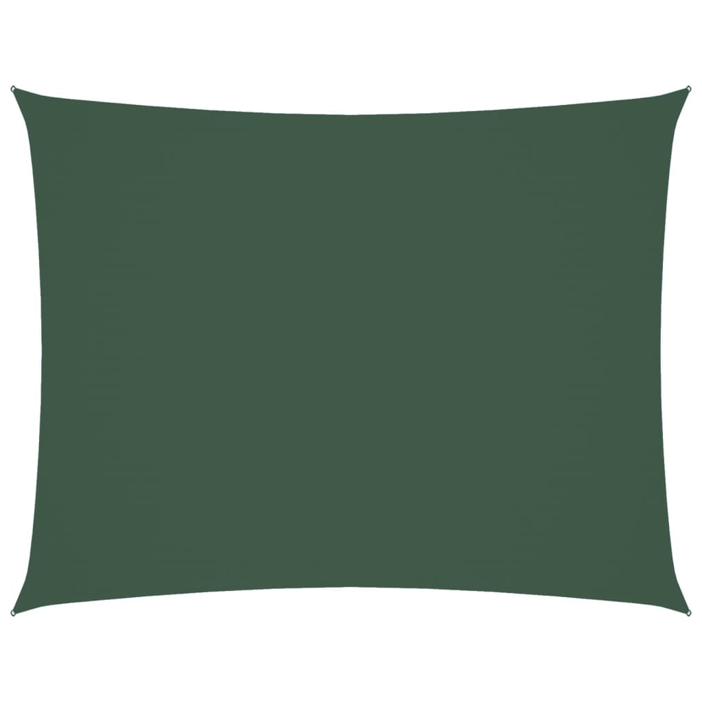 Sonnensegel Oxford-Gewebe Rechteckig 3,5x4,5 m Dunkelgrün
